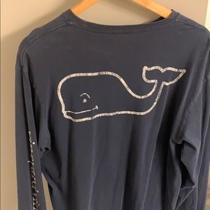 Navy Vineyard Vines Long sleeve tee
